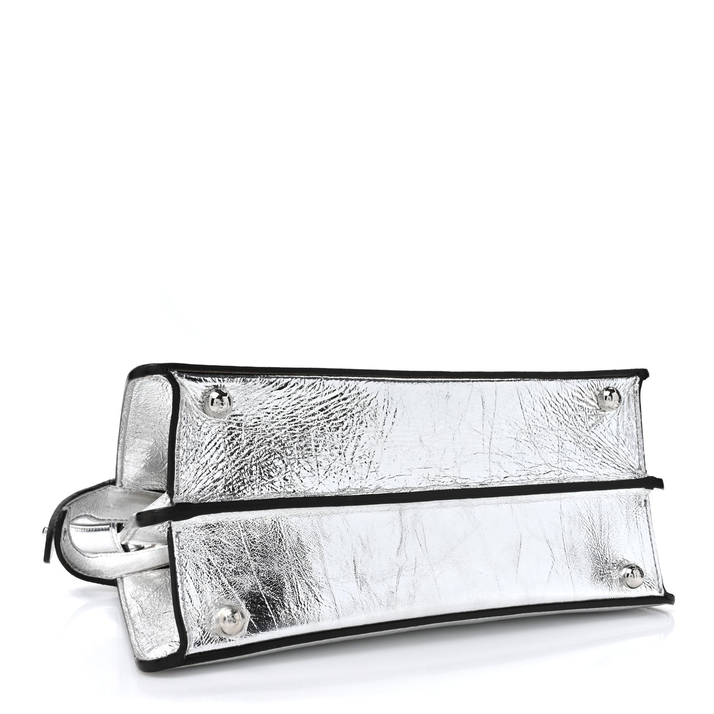 Rock Millenium Laminata Small Peekaboo I SEE U Satchel Argento