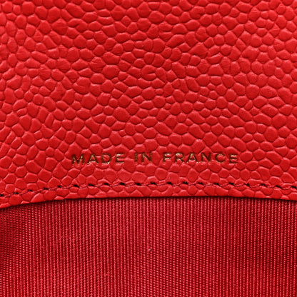 Chanel Caviar Quilted Large Boy Gusset Flap Wallet Red 9 of 17