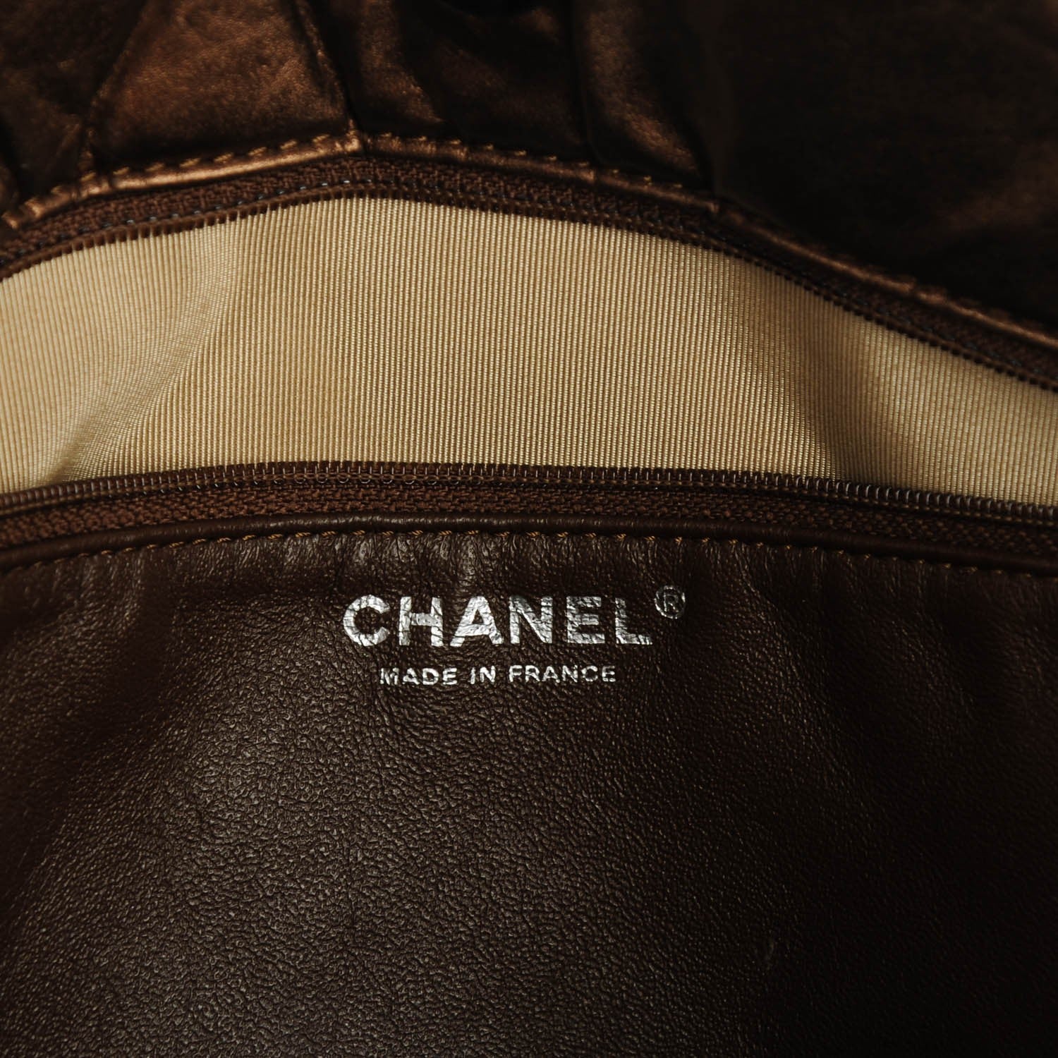 Chanel Aged Calfskin Quilted Reissue 2.55 Tote Bronze 6 of 7