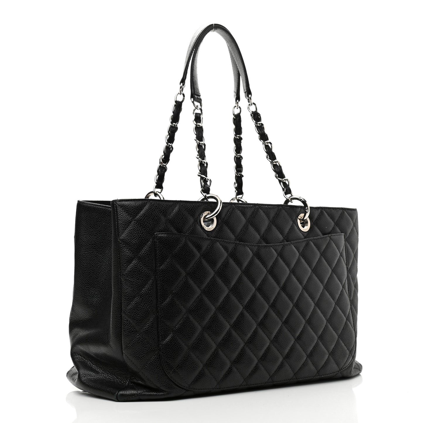 Caviar Quilted XL Grand Shopping Tote GST Black