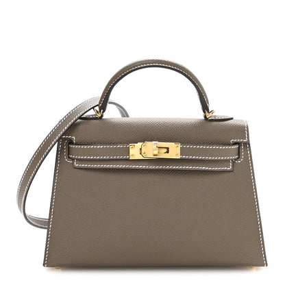 Hermes Epsom Mini Kelly Sellier 20 Etoupe 1 of 11