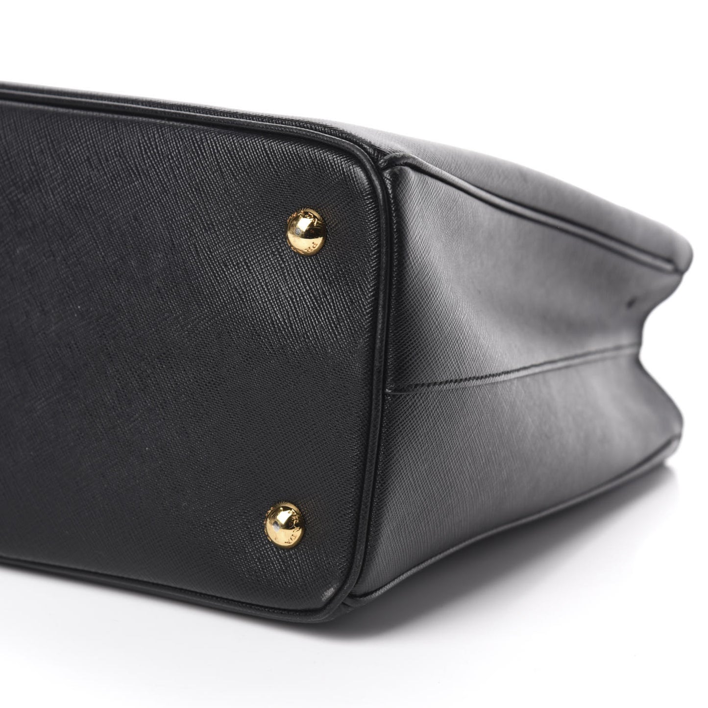 Saffiano Lux Medium Tote Black