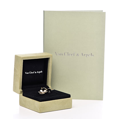 Van Cleef & Arpels 18K Yellow Gold Diamond Frivole Between The Finger Ring 51 5.75 6 of 6