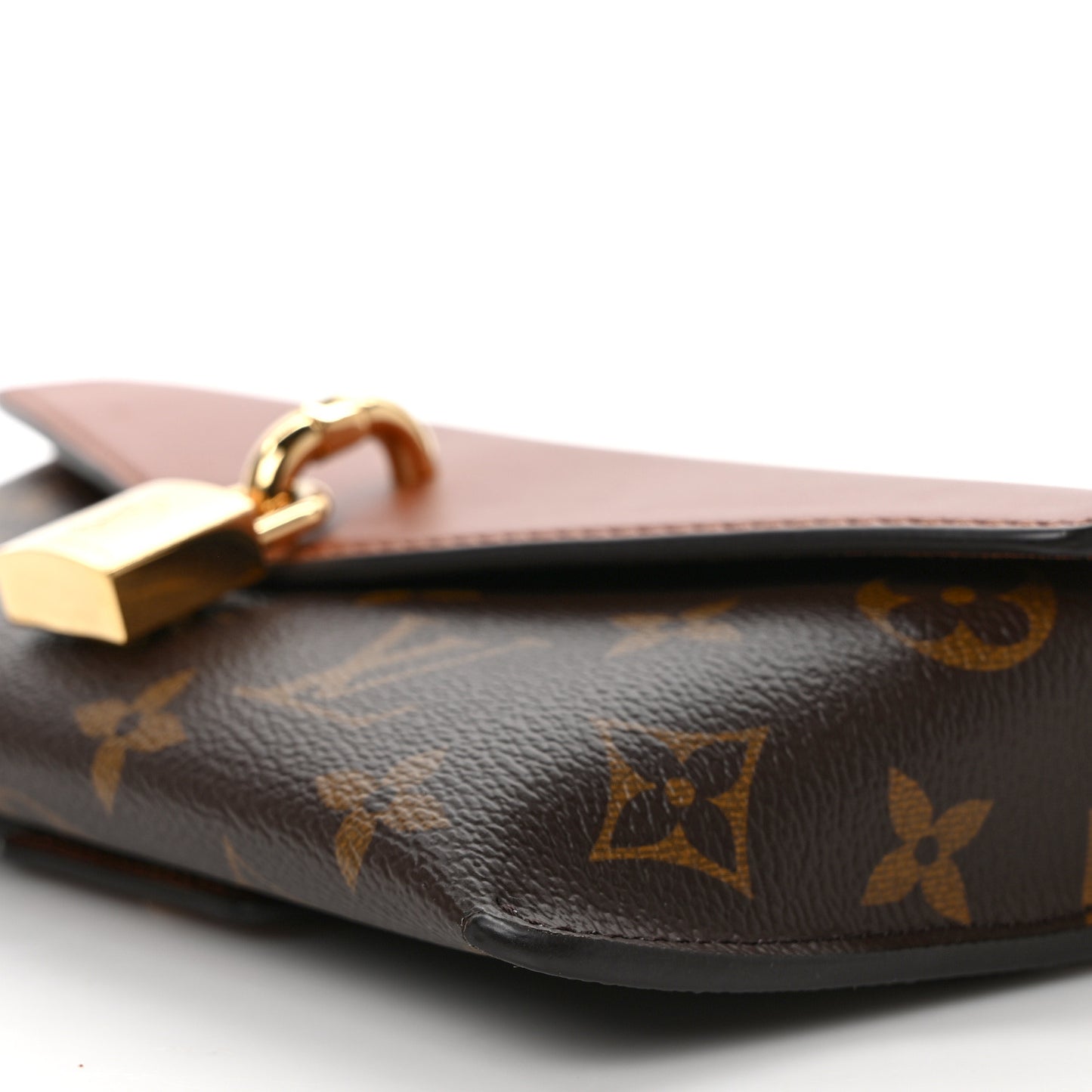 Monogram Padlock On Strap Caramel