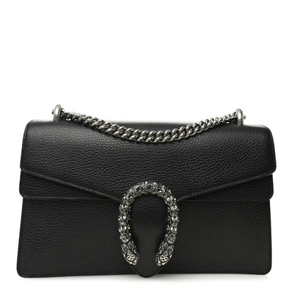 Gucci Pebbled Calfskin Small Dionysus Shoulder Bag Black 1 of 13