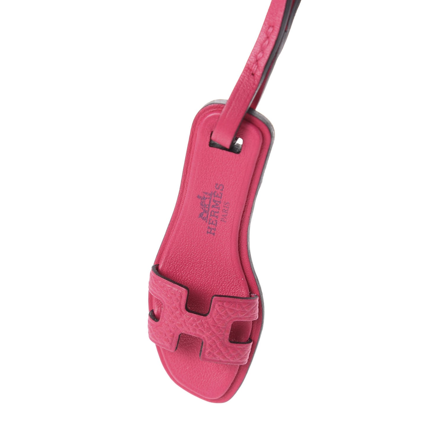 Epsom Butler Calfskin Hunter Oran Nano Bag Charm Rose Mexico