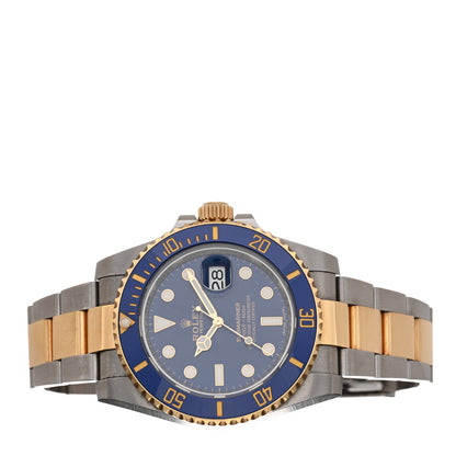 Rolex Stainless Steel 18K Yellow Gold 40mm Submariner Date Watch Royal Blue 116613LB 2 of 5