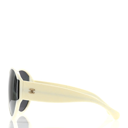 Chanel Acetate Shield Sunglasses 71476-A White 3 of 8