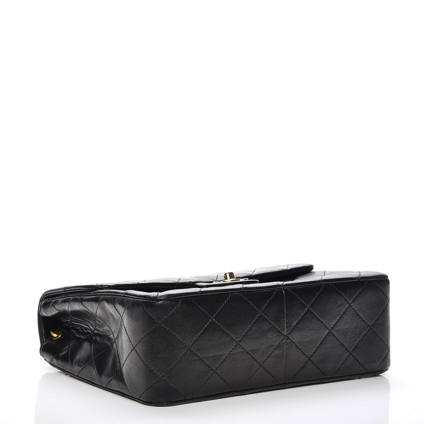 Lambskin Quilted Small Flap Black