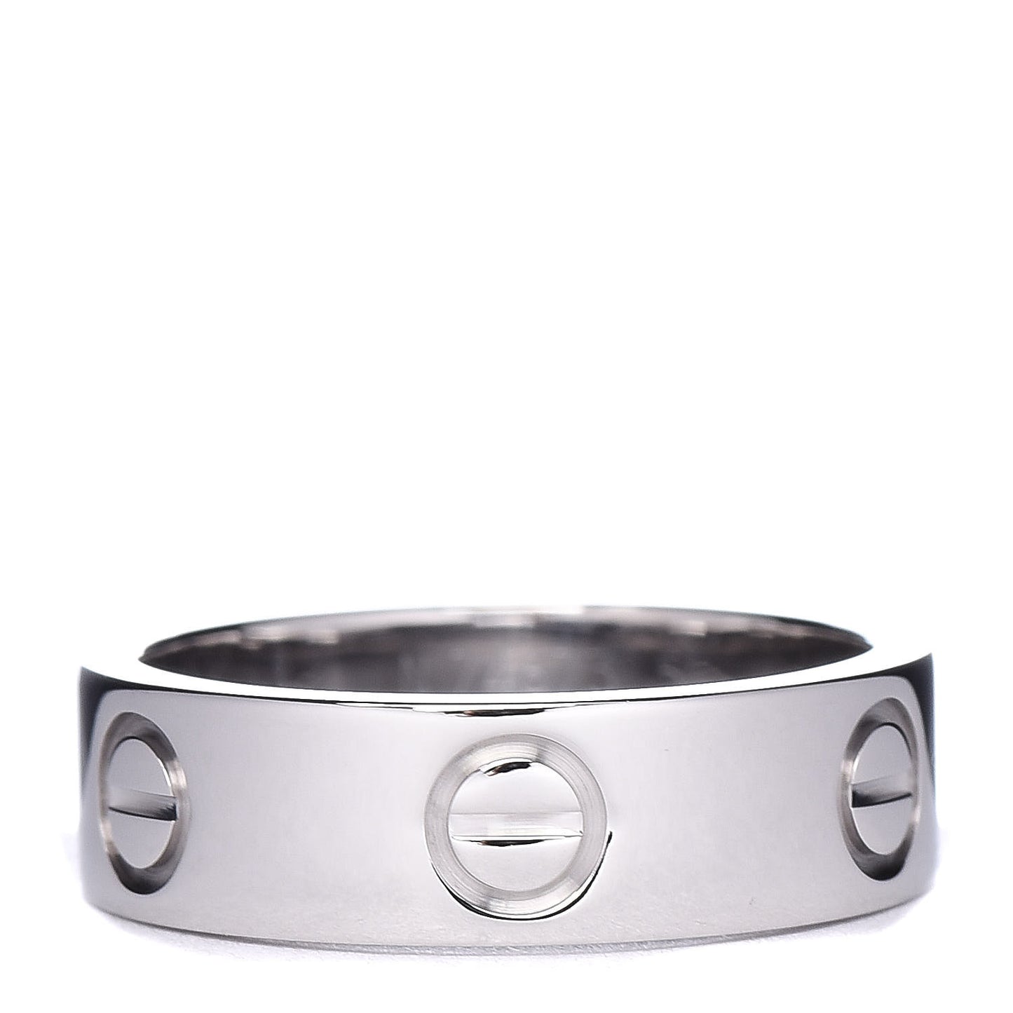 18K White Gold 5.5mm LOVE Ring 51 5.75