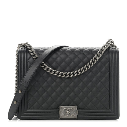 Chanel Caviar Quilted Large Boy Flap Black 1 of 11