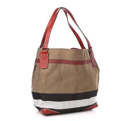 Burberry Canvas Mega Check Medium Maidstone Cadmium Red 3 of 13