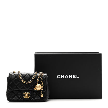 Chanel Lambskin Quilted Mini Pearl Crush Flap Black 11 of 11
