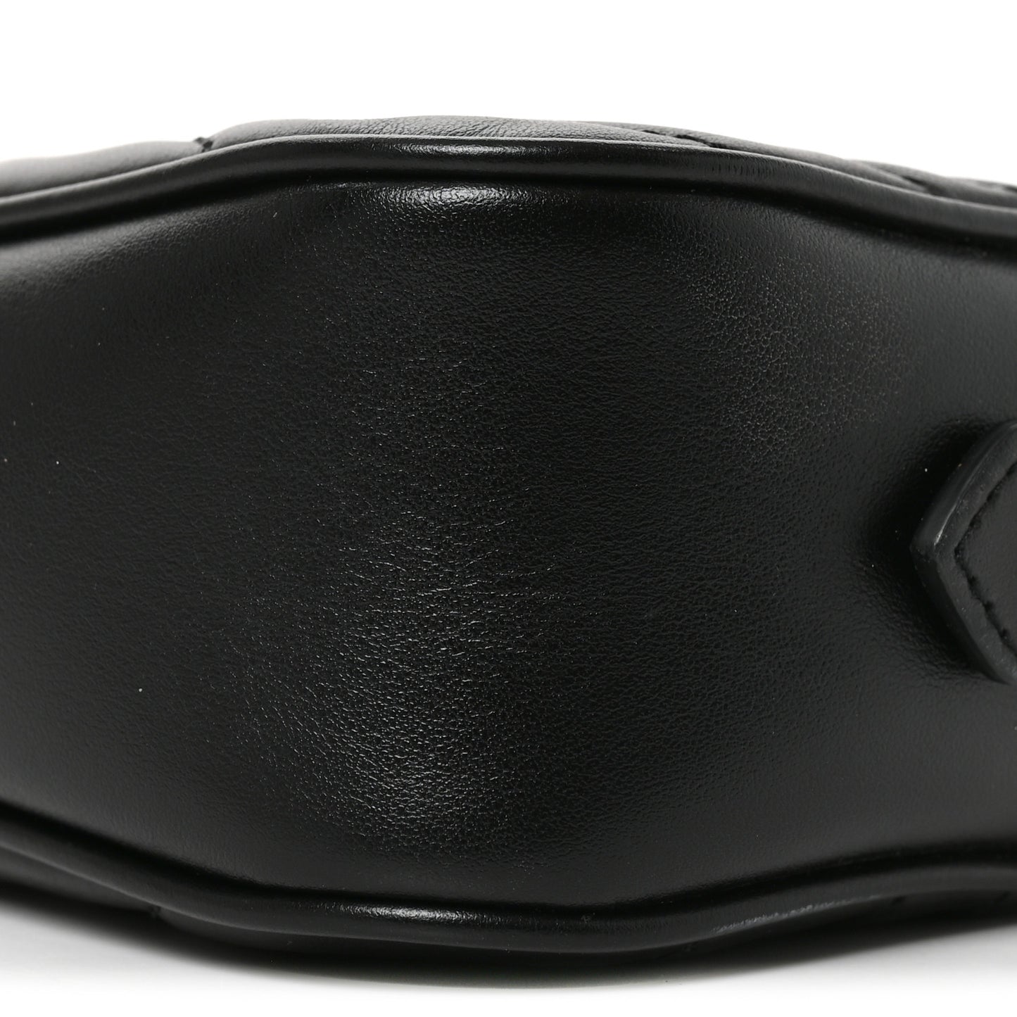 Calfskin Matelasse Mini GG Marmont Chain Shoulder Bag Black Black