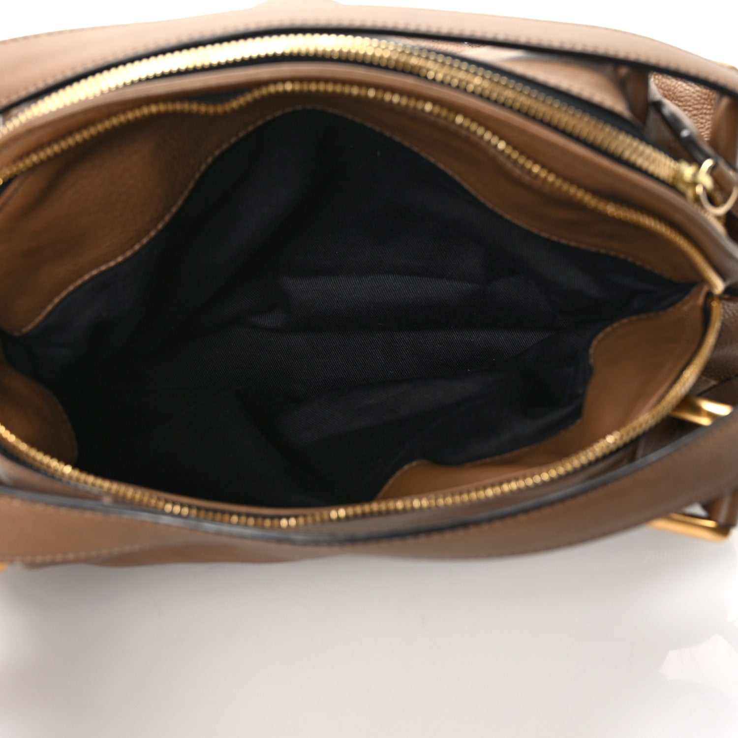 Chloe Calfskin Cary Zipped Shoulder Bag Taupe 5 of 11