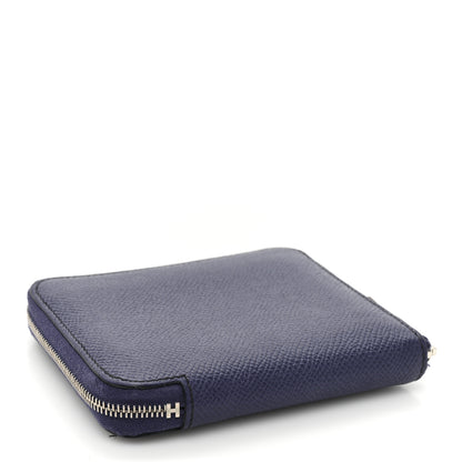 Hermes Epsom Silk'In Compact Wallet Bleu Saphir 4 of 13