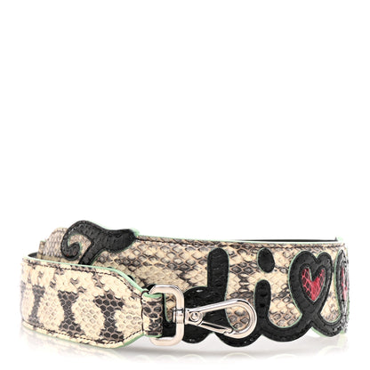 Fendi Calfskin Elaphe Open Your Heart Strap You 1 of 6