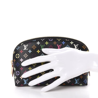 Louis Vuitton Monogram Multicolor Cosmetic Pouch Black Grenade 2 of 6
