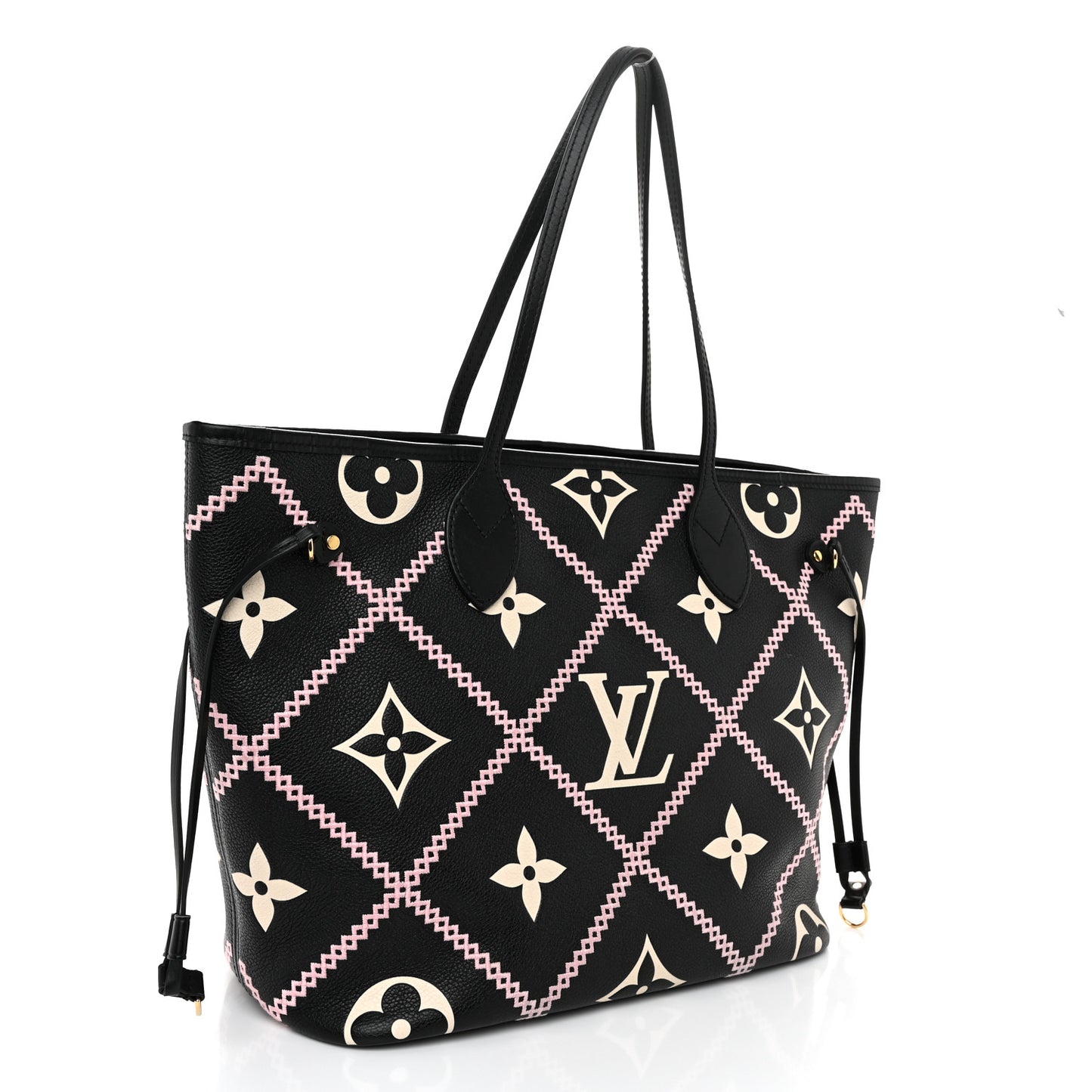Empreinte Monogram Giant Broderies Neverfull MM Black