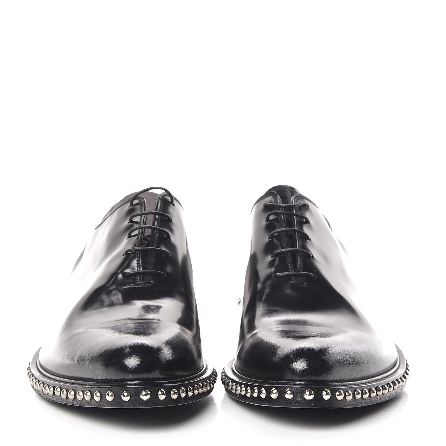 Calfskin Studded Iconic Richelieu Oxford 42 Black