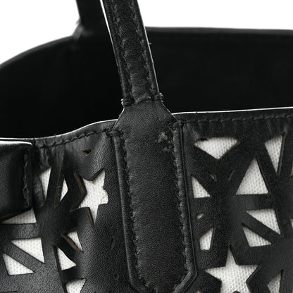 Givenchy Calfskin Lazer Cut Large Antigona Tote Black White 11 of 12