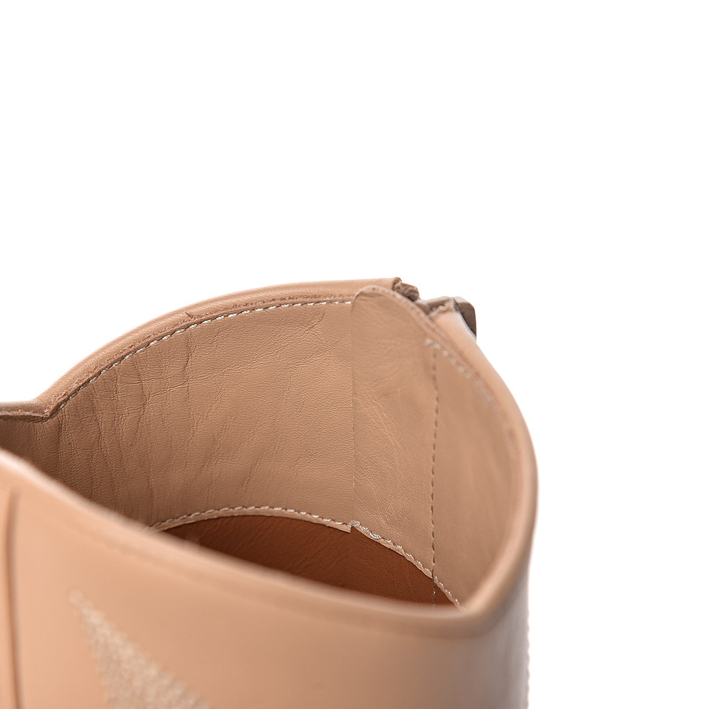 Calfskin Embroidered Texan 50mm Cowboy Ankle Boots 35.5 Naturale