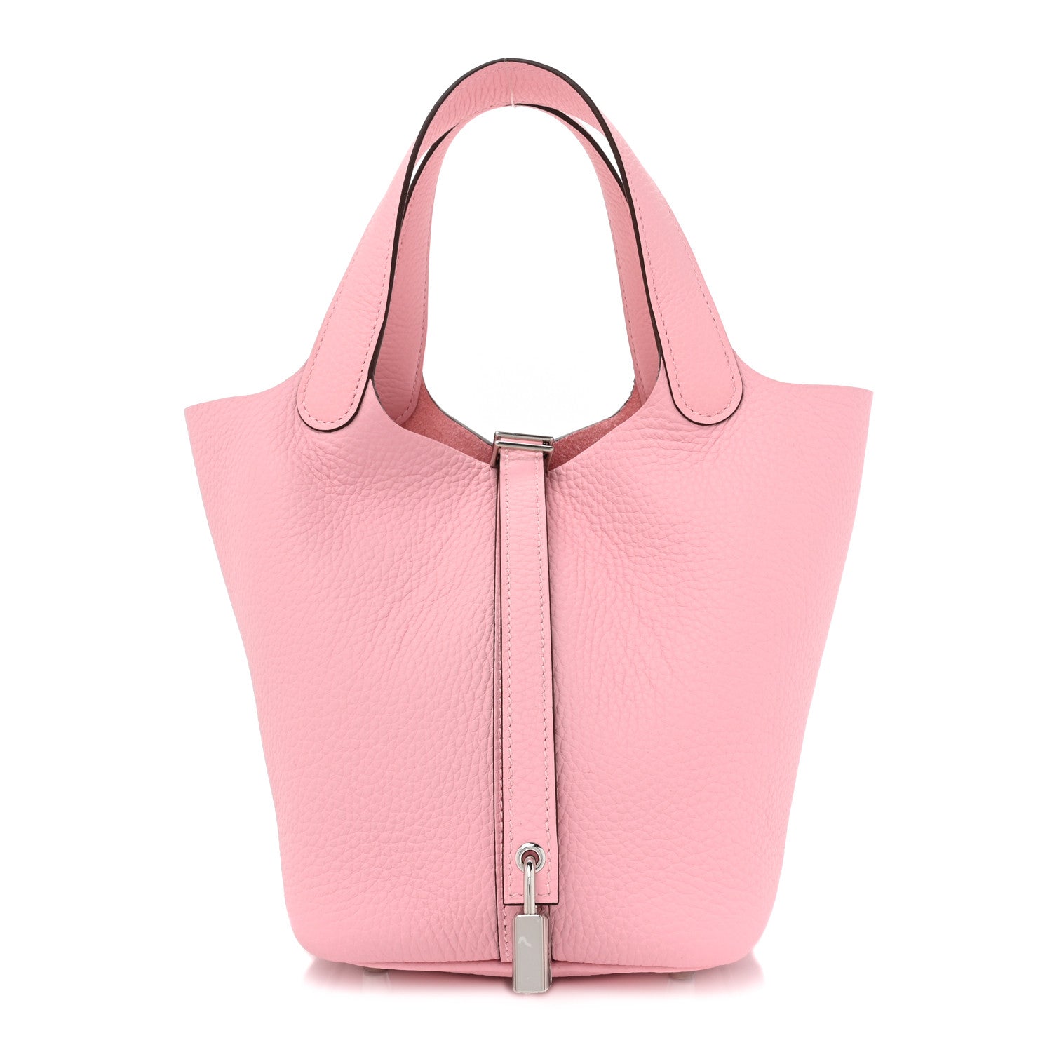 Hermes Taurillon Clemence Picotin Lock 18 PM Rose Sakura 1 of 10