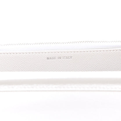 Chanel Iridescent Caviar Quilted Golden Class Wallet On Chain WOC White 6 of 10