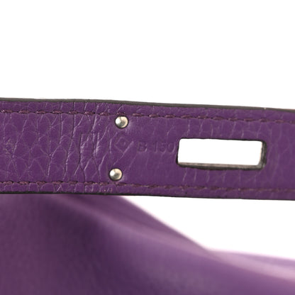 Hermes Taurillon Clemence Birkin 35 Ultraviolet 19 of 40