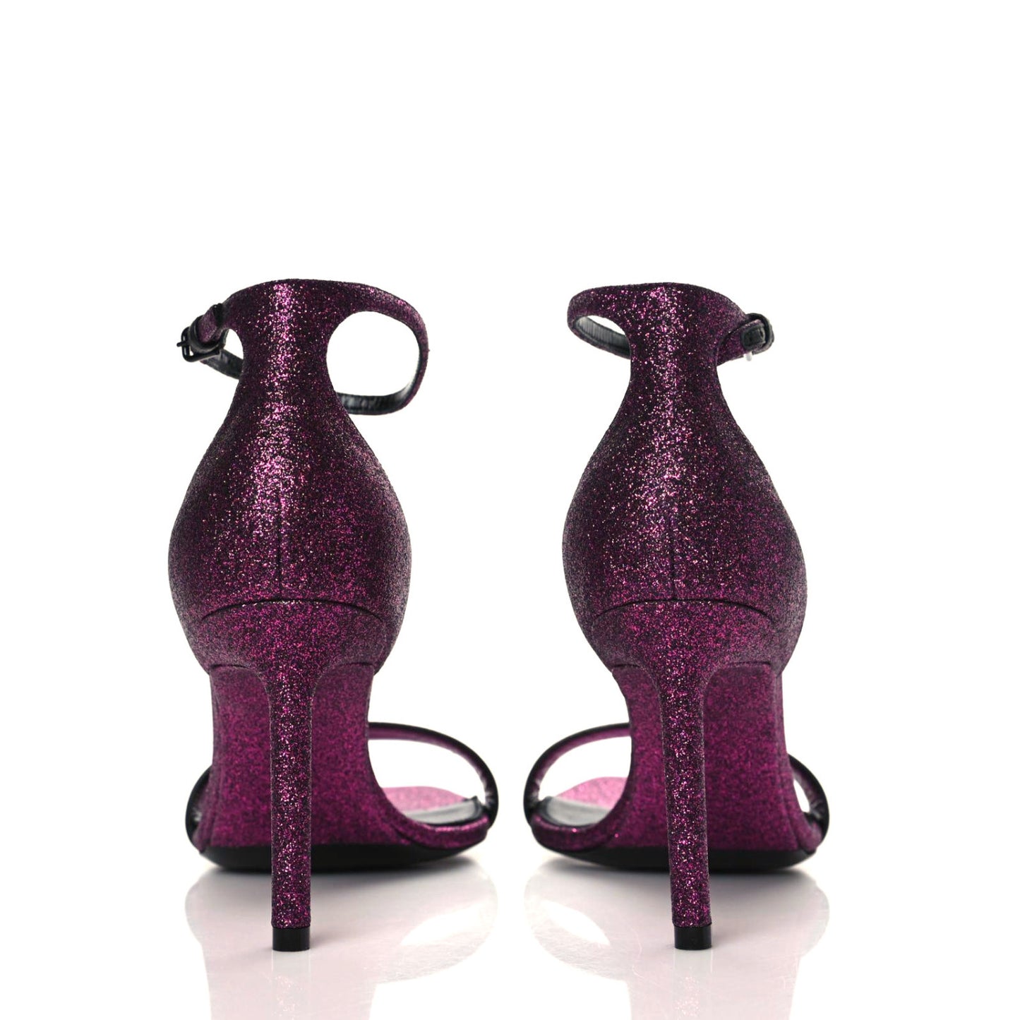 Glitter Amber 85 Ankle Strap Sandals 38 Fuchsia