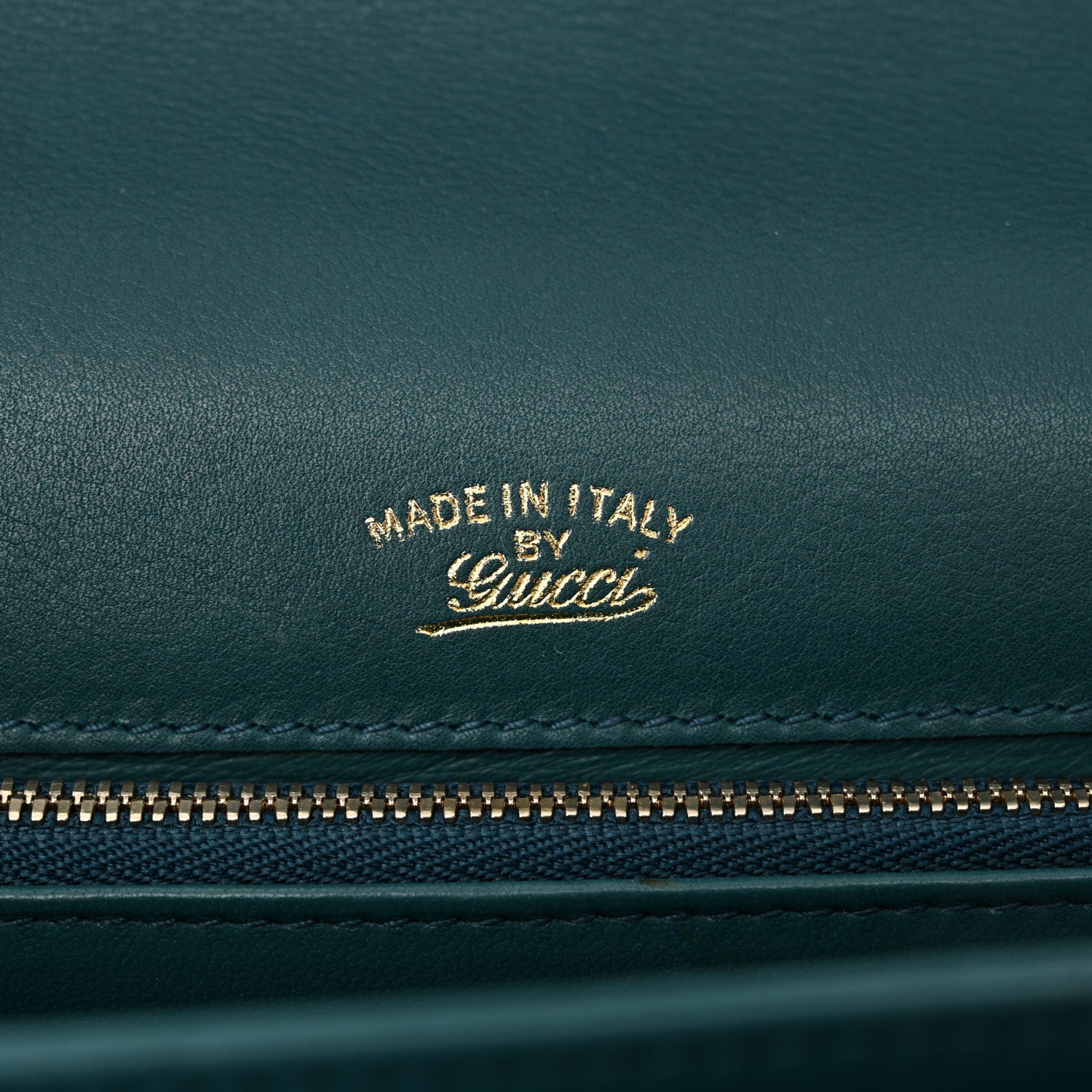 Gucci Calfskin Medium 1973 Shoulder Flap Bag Turquoise 7 of 13