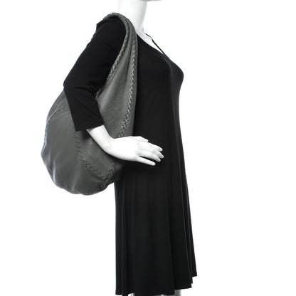 Bottega Veneta Cervo Deerskin Large Hobo Light Grey 2 of 11