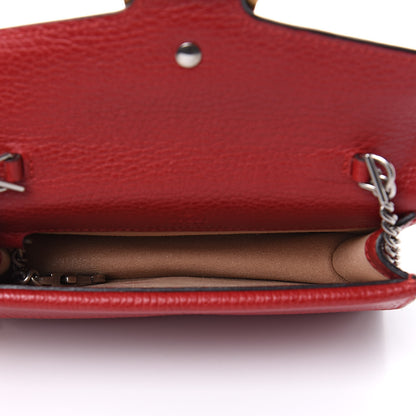 Gucci Calfskin Super Mini Dionysus Shoulder Bag Hibiscus Red 5 of 10