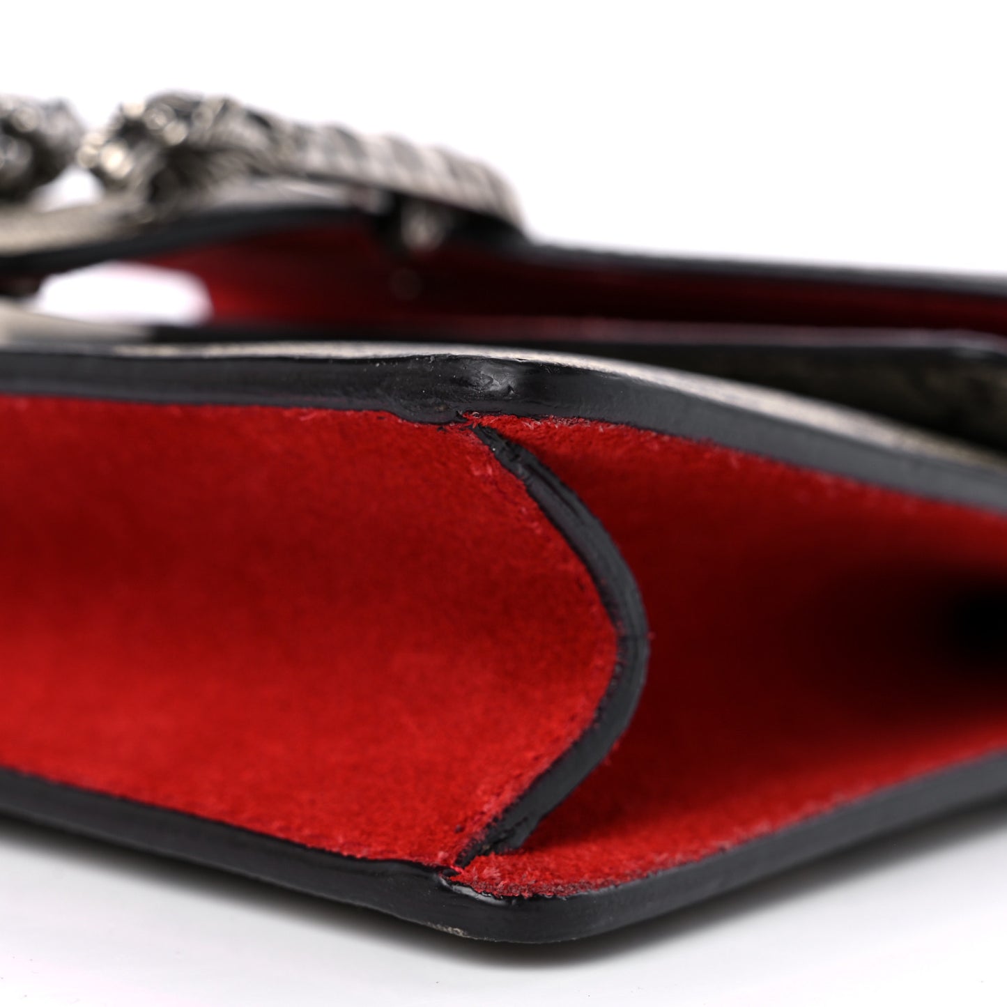GG Supreme Monogram Mini Dionysus Shoulder Bag Hibiscus Red