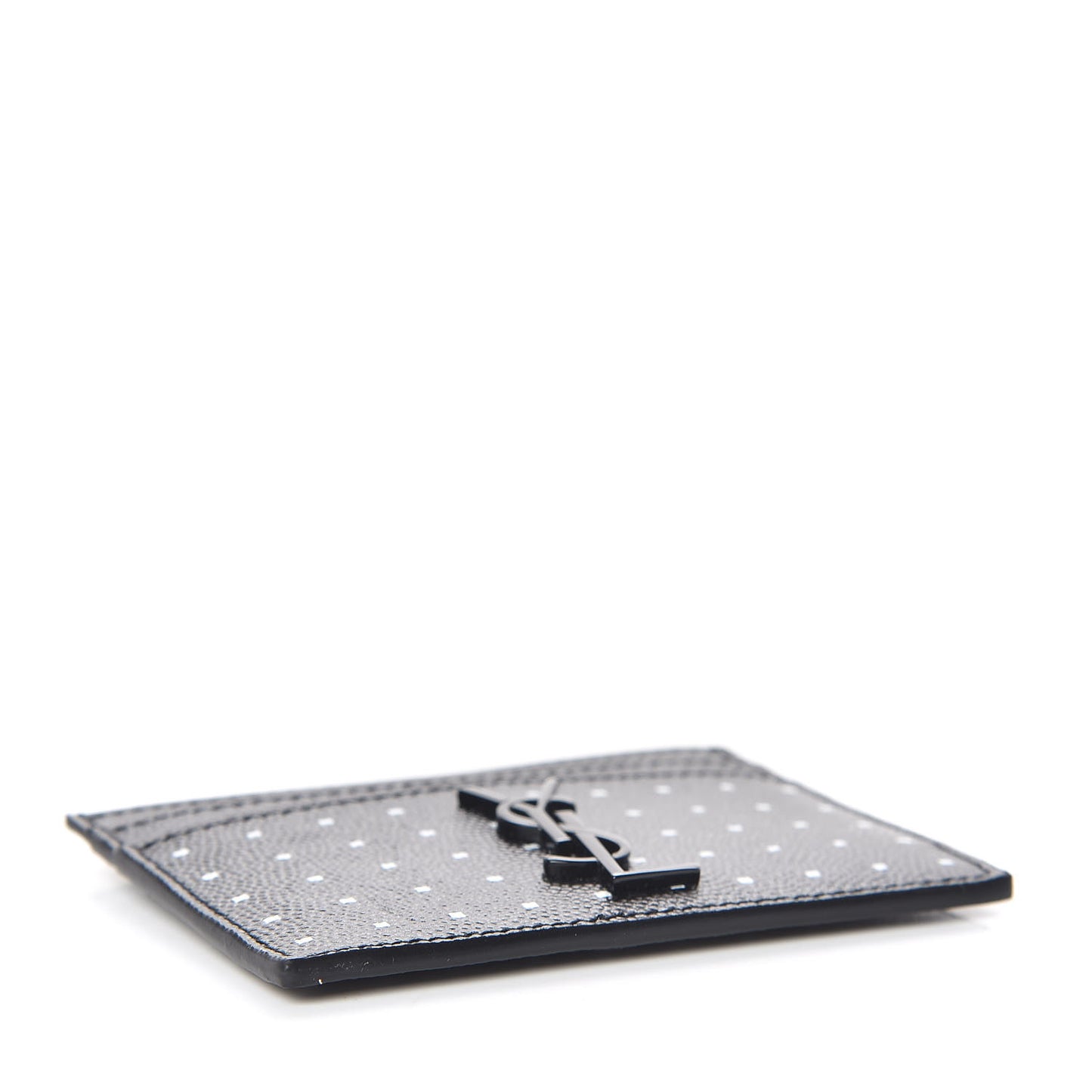 Grain De Poudre Geo Print Monogram Credit Card Case Black White