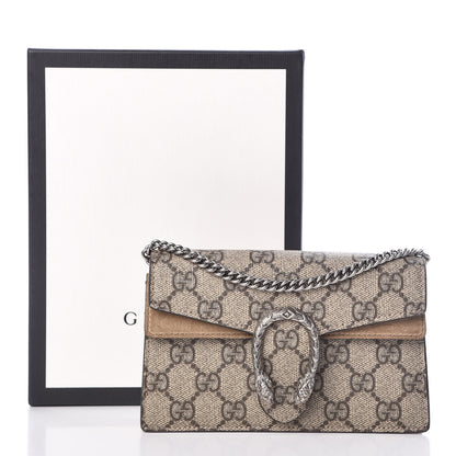 Gucci GG Supreme Monogram Super Mini Dionysus Shoulder Bag Taupe 9 of 9