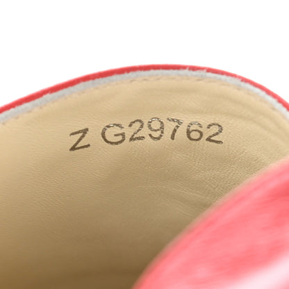 Chanel Lambskin CC Espadrilles 37 Red 6 of 18
