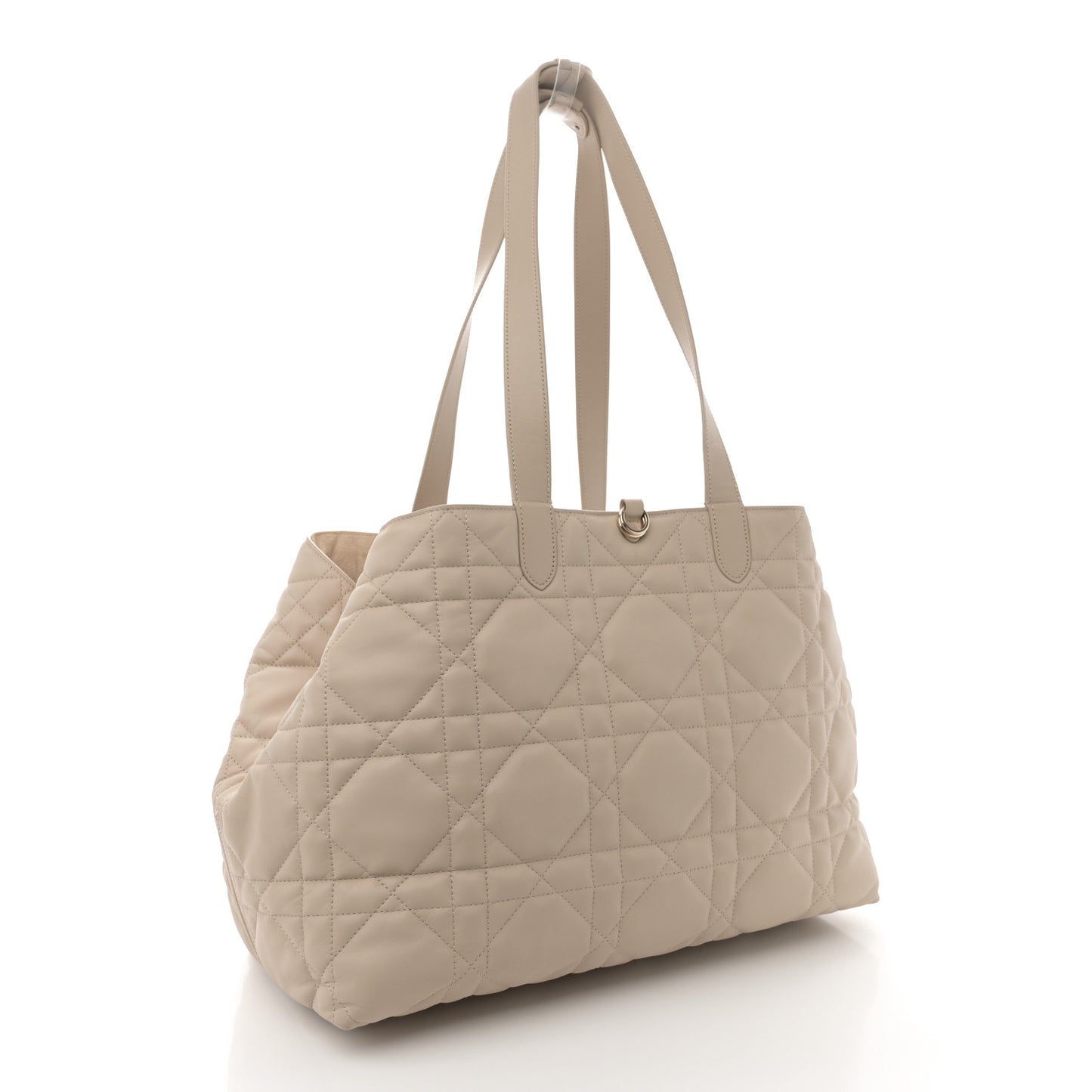 Calfskin Macrocannage Large Toujours Powder Beige