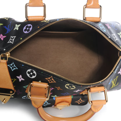 Louis Vuitton Monogram Multicolor Speedy 30 Black 5 of 8