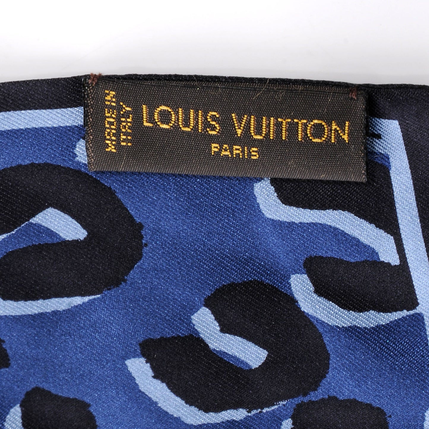 Silk Leopard Bandeau Blue
