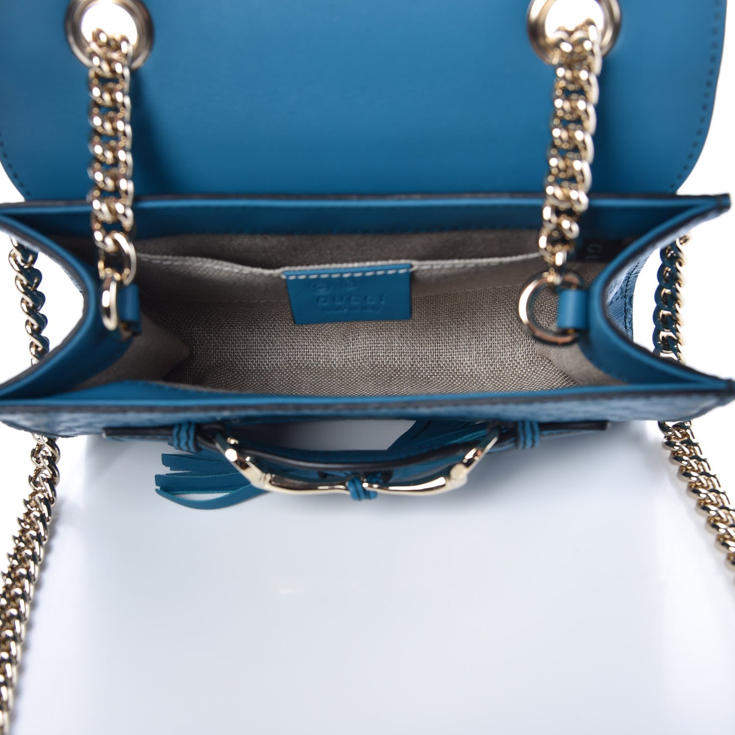 Gucci Microguccissima Mini Emily Shoulder Bag Deep Cobalt 5 of 10