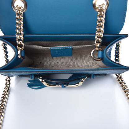 Gucci Microguccissima Mini Emily Shoulder Bag Deep Cobalt 5 of 10