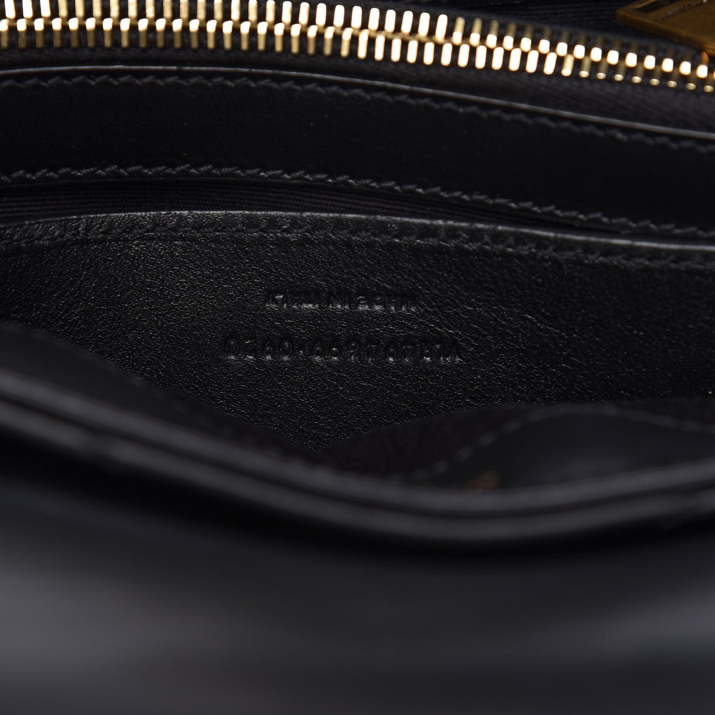 Calfskin Y Quilted Monogram Small Loulou Chain Satchel Black