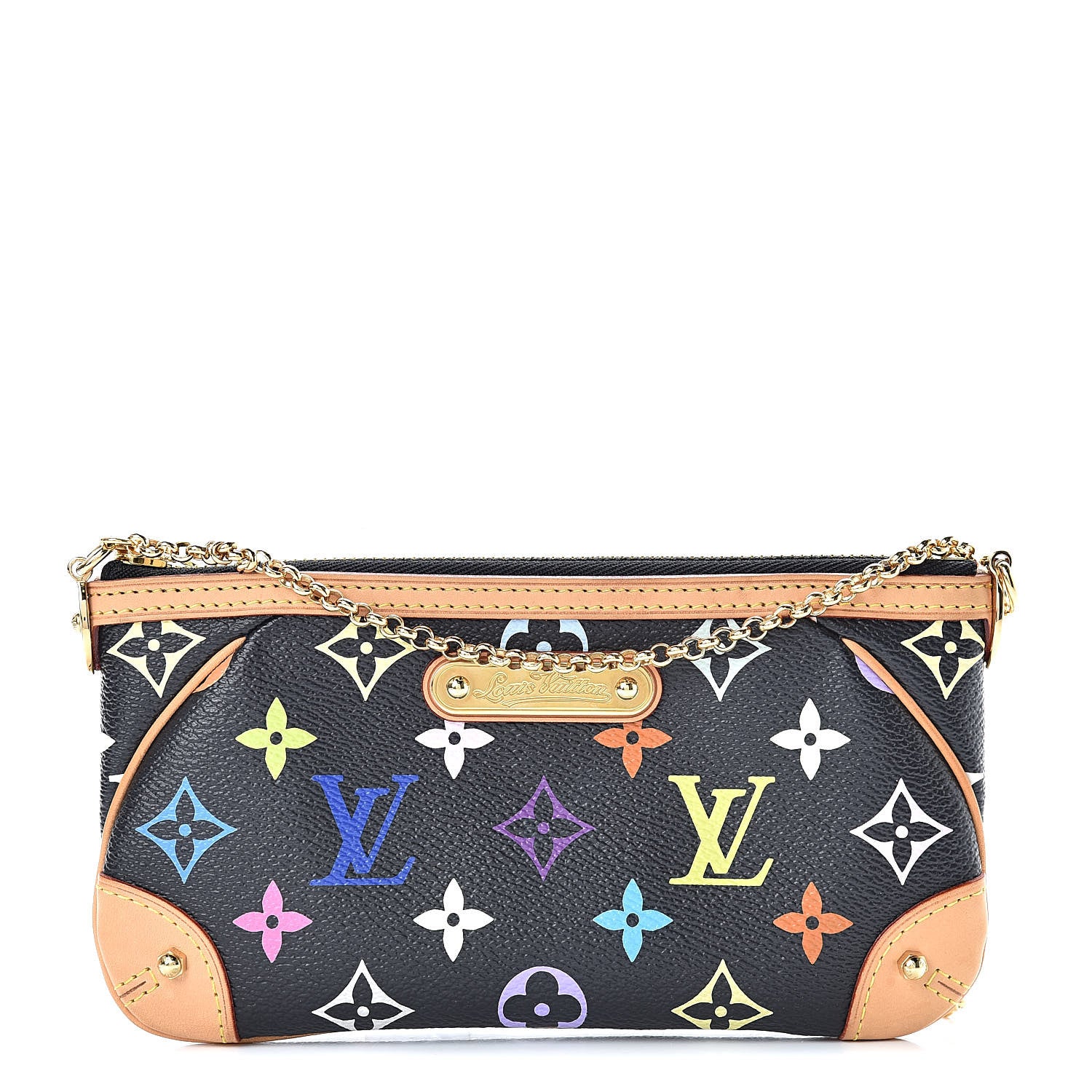 Louis Vuitton Monogram Multicolor Pochette Milla MM Black 1 of 11