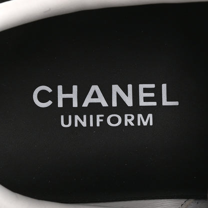 Chanel Calfskin CC Womens Sneakers 39.5 Black 8 of 9