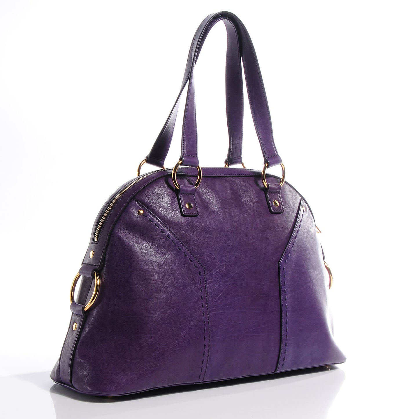 Leather Large Muse Purple