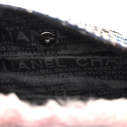 Chanel Rabbit Fur Tweed Lizard Small Fantasy Flap Pink 5 of 10