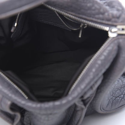 Alexander Wang Pebbled Lambskin Rocco Tundra Silver Hardware 5 of 12