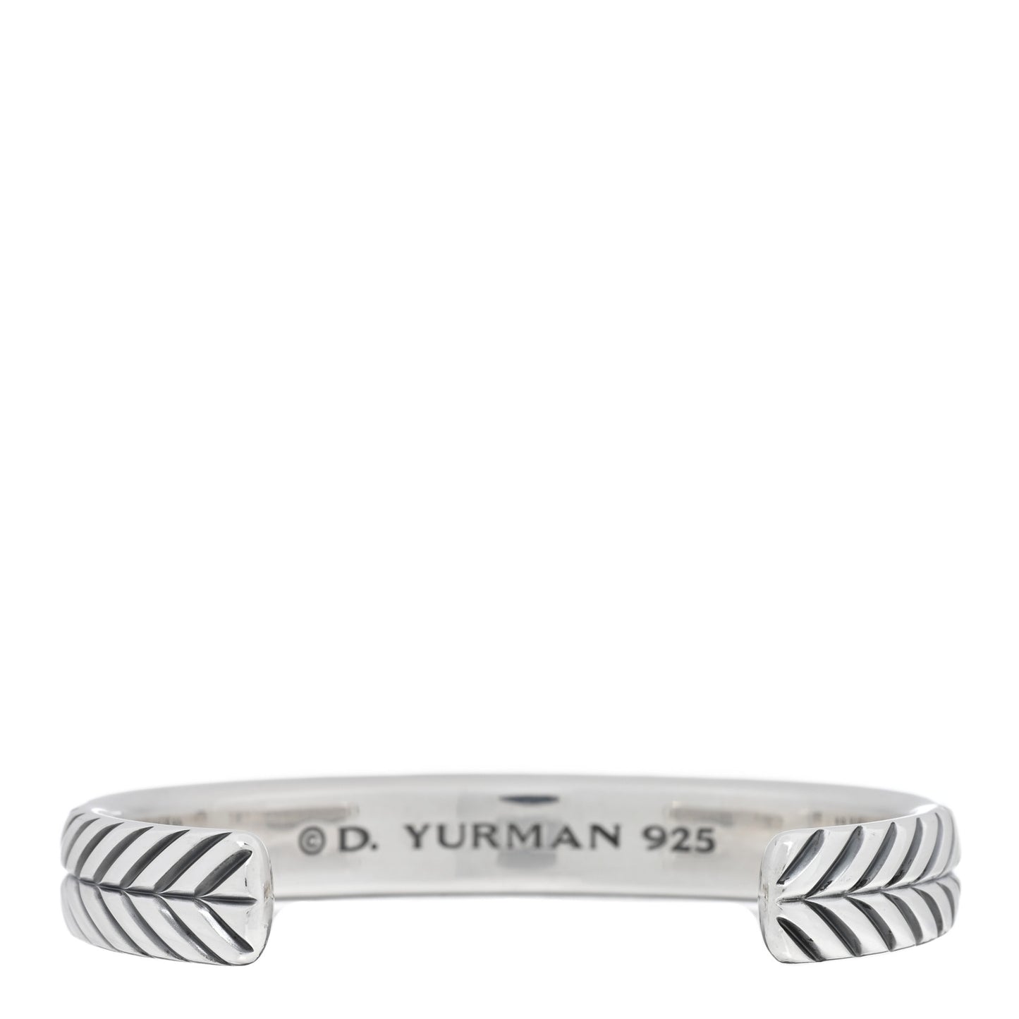 Sterling Silver 10mm Chevron Woven Kick Cuff Bracelet
