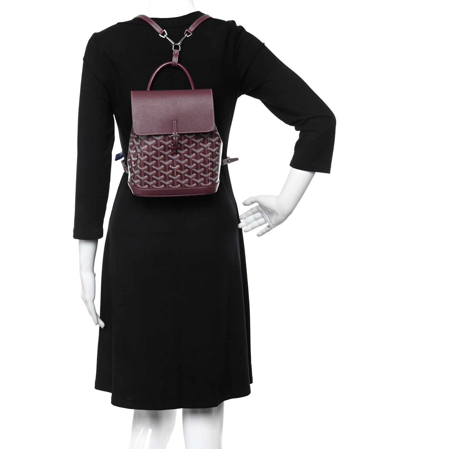 Goyard Goyardine Calfskin Mini Alpin Backpack Bordeaux 2 of 10